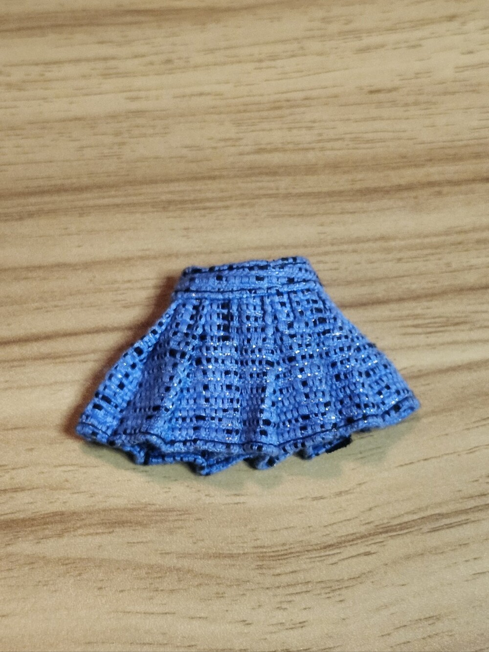 Blue Crochet Skirt for Kids Bottoms
